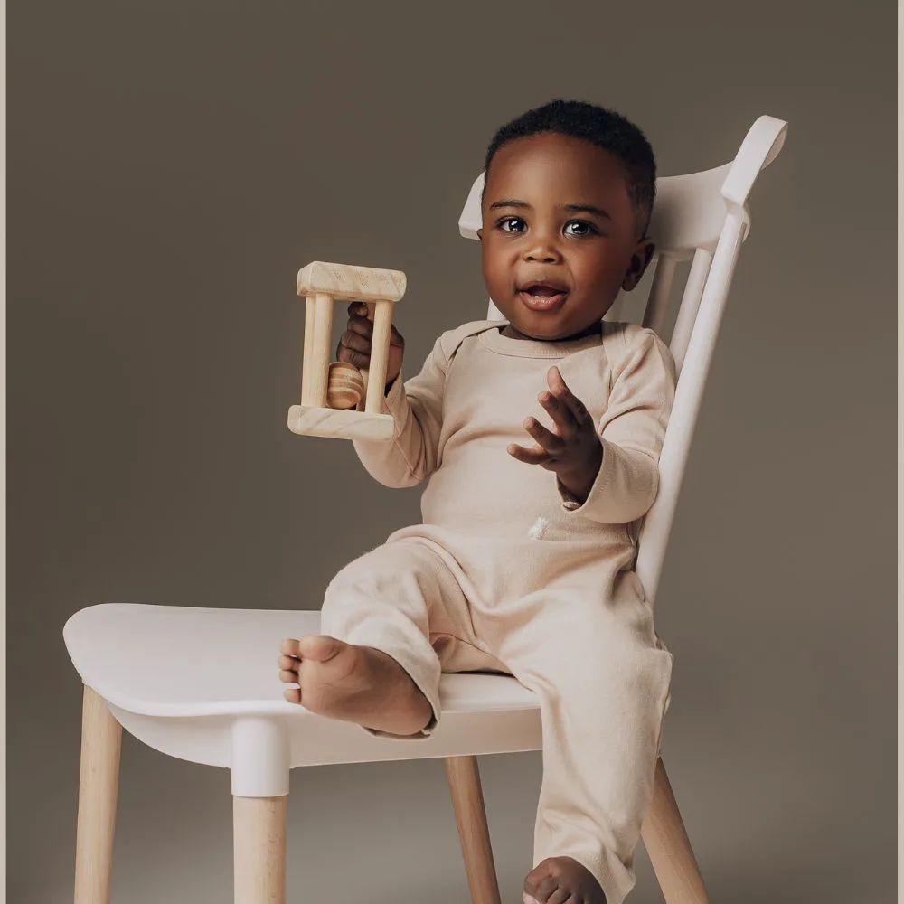 Conjunto Bebê Algodão Organic Longo Bege