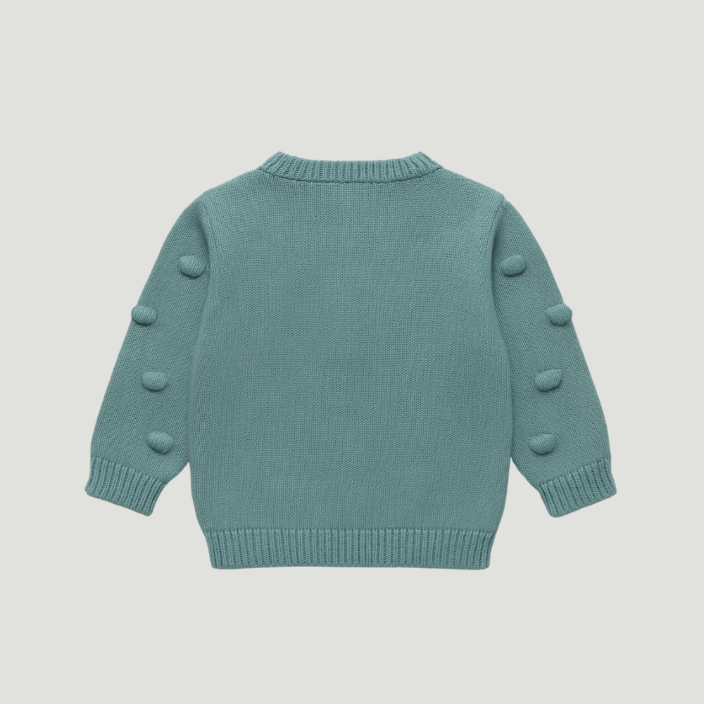 Cardigan Bebê Tricot Verde Menta