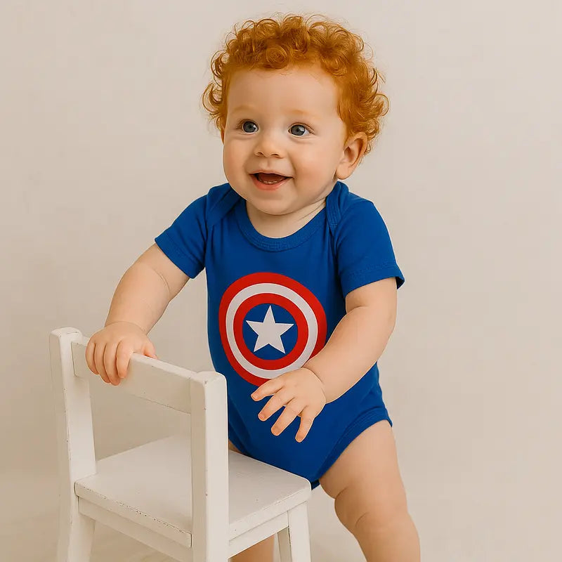 body divertido para ensaio fotográfico mesversário bebê