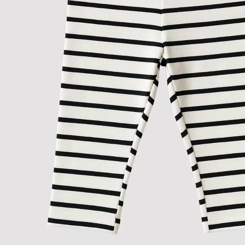 calça listrada off white para bebê unissex