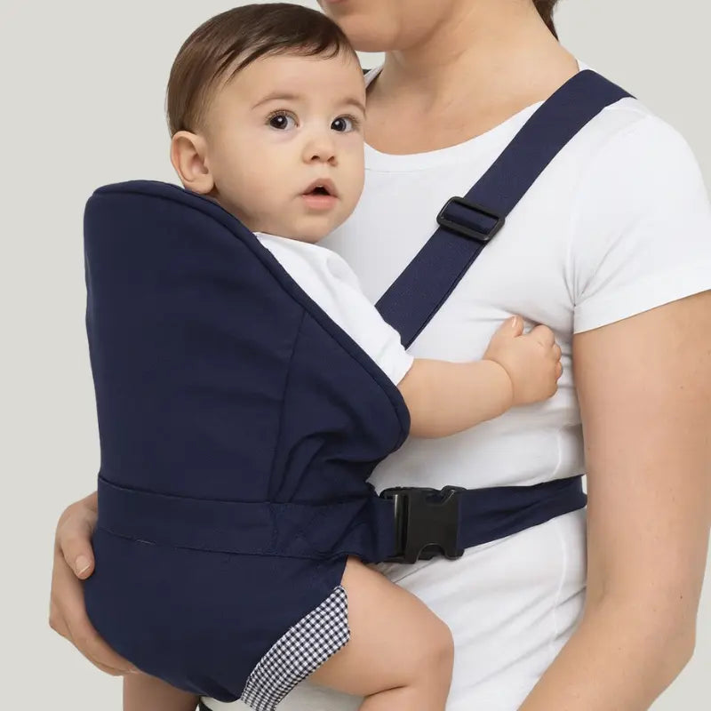 canguru bebê passeio confort azul marinho ergonômico