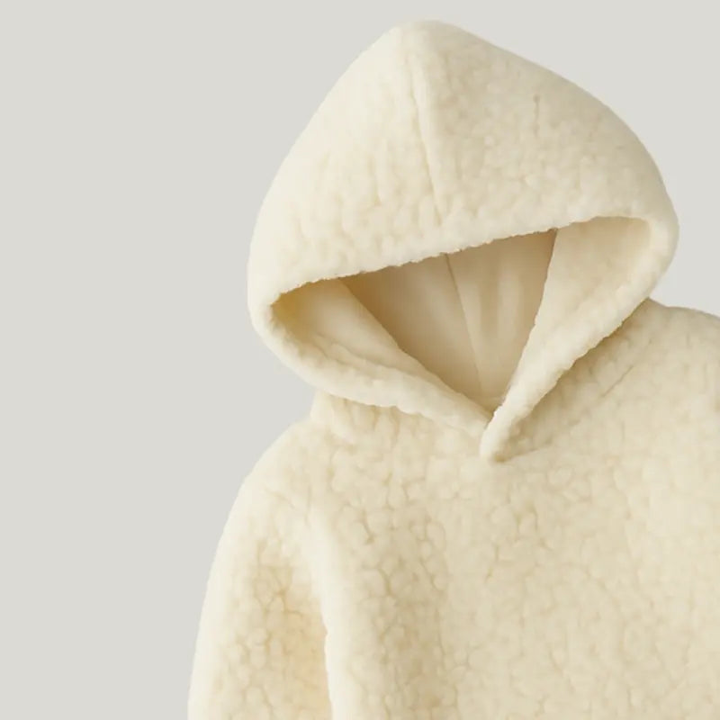 casaco bege claro peludinho para bebê menina ou menino