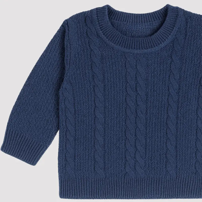 casaco de tricot macio e elegante para meninos e meninas