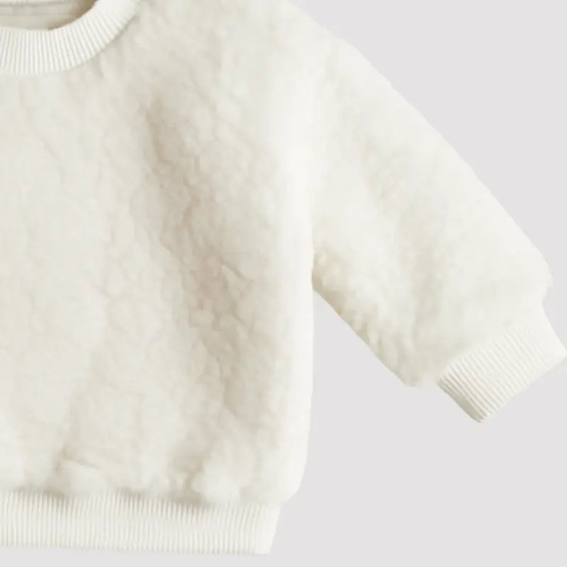 casaco teddy macio e elegante para bebê menino ou menina