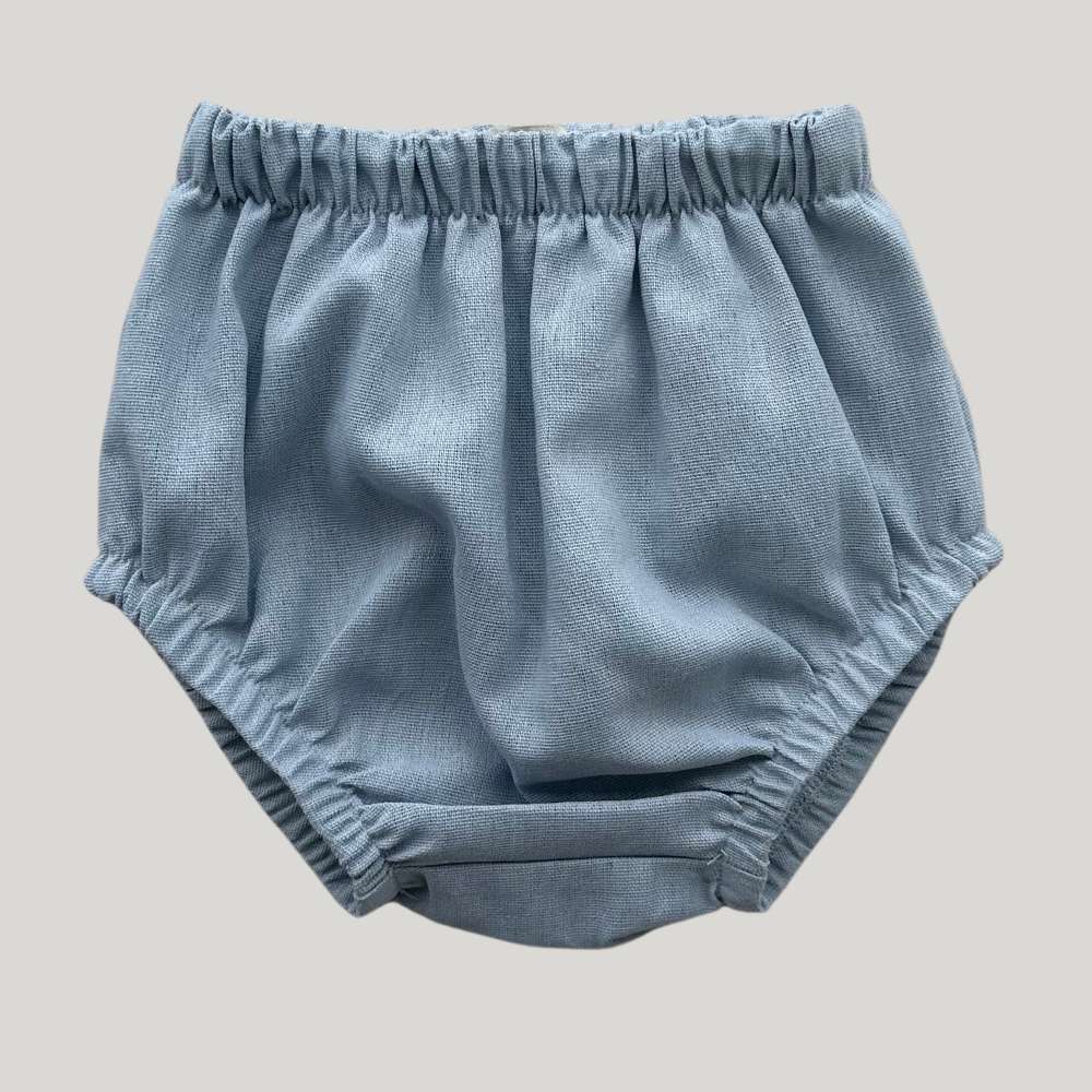 Tapa Fralda Bebê Vintage Linho Azul