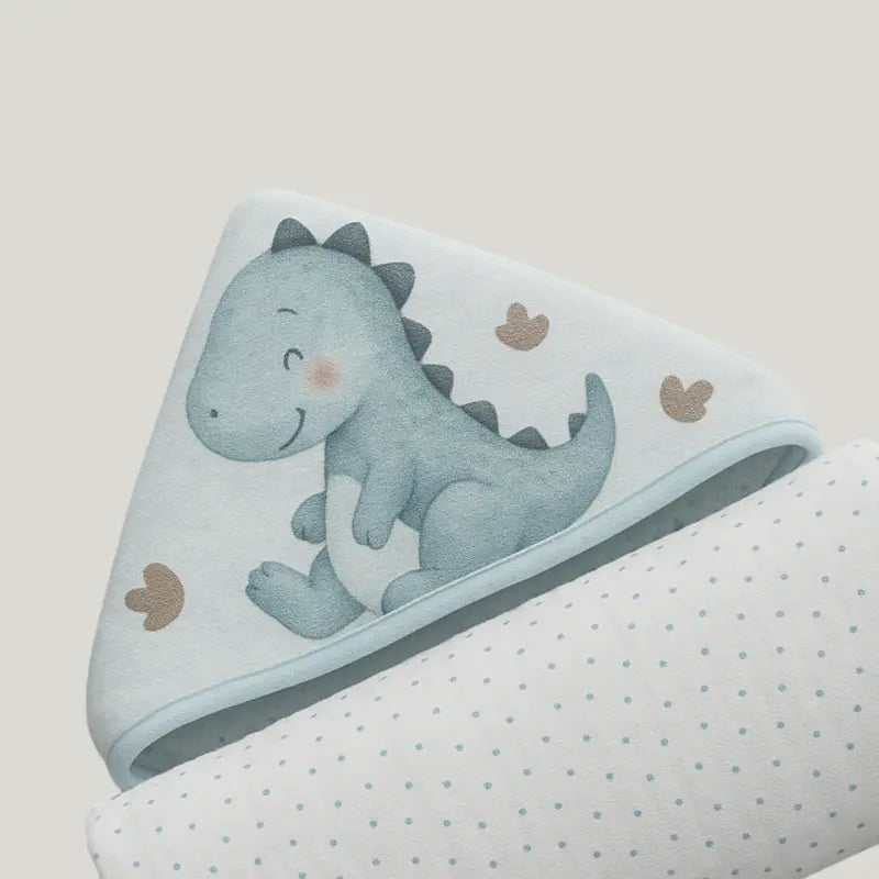 Toalha Bebê Algodão Premium Supersec Dino