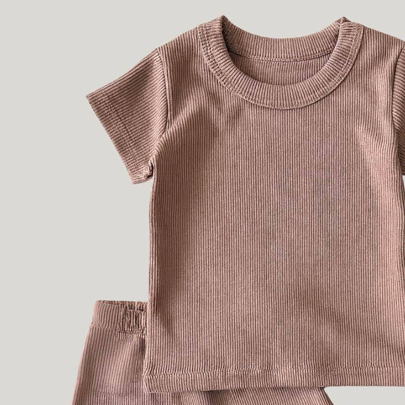 Conjunto Bebê Canelado Fresh Brown