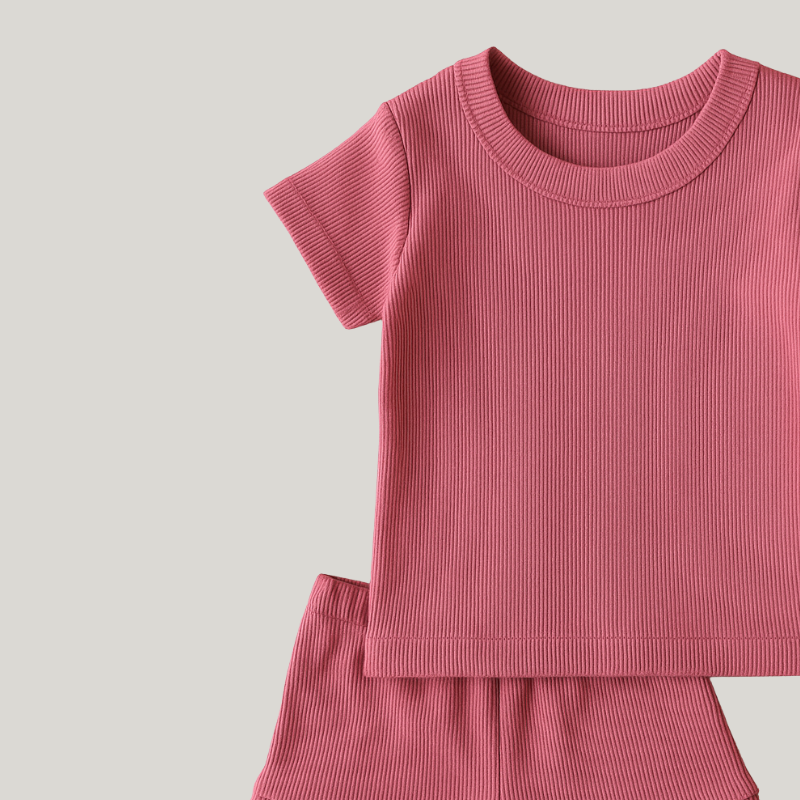 Conjunto Bebê Canelado Fresh Rose