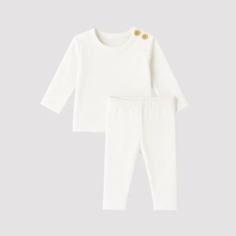 conjunto bebê essence off white macio