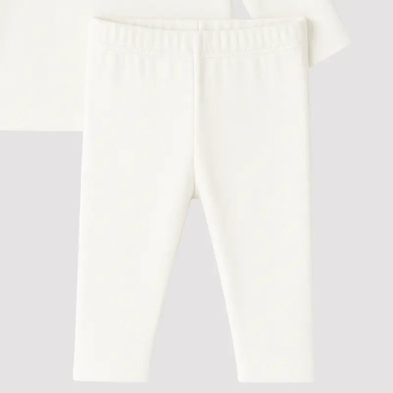 conjunto off white confortável para meninos e meninas