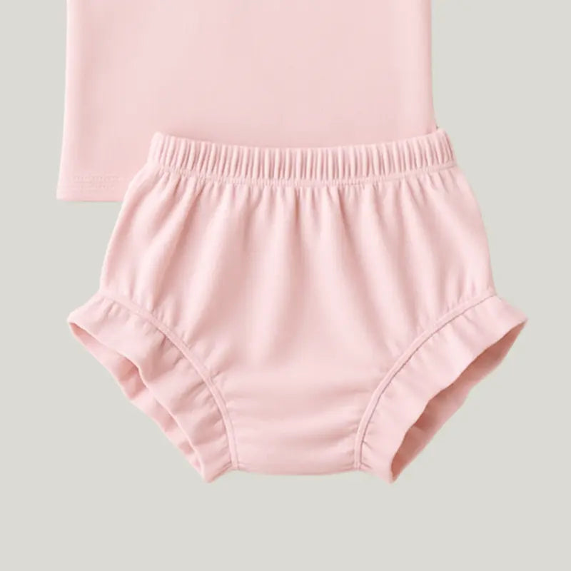 conjunto sofisticado linho rosa claro bebê