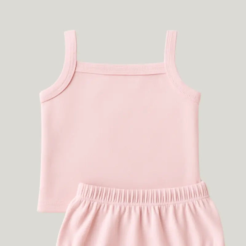 conjunto sofisticado linho rosa claro bebê