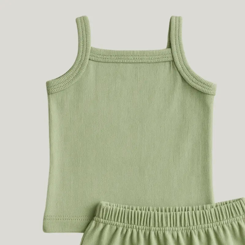 conjunto unissex bebê confortável em tecido natural
