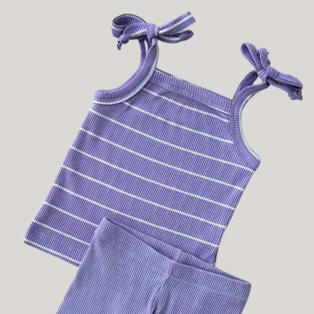 Conjunto Bebe Menina Ciclista Lavanda