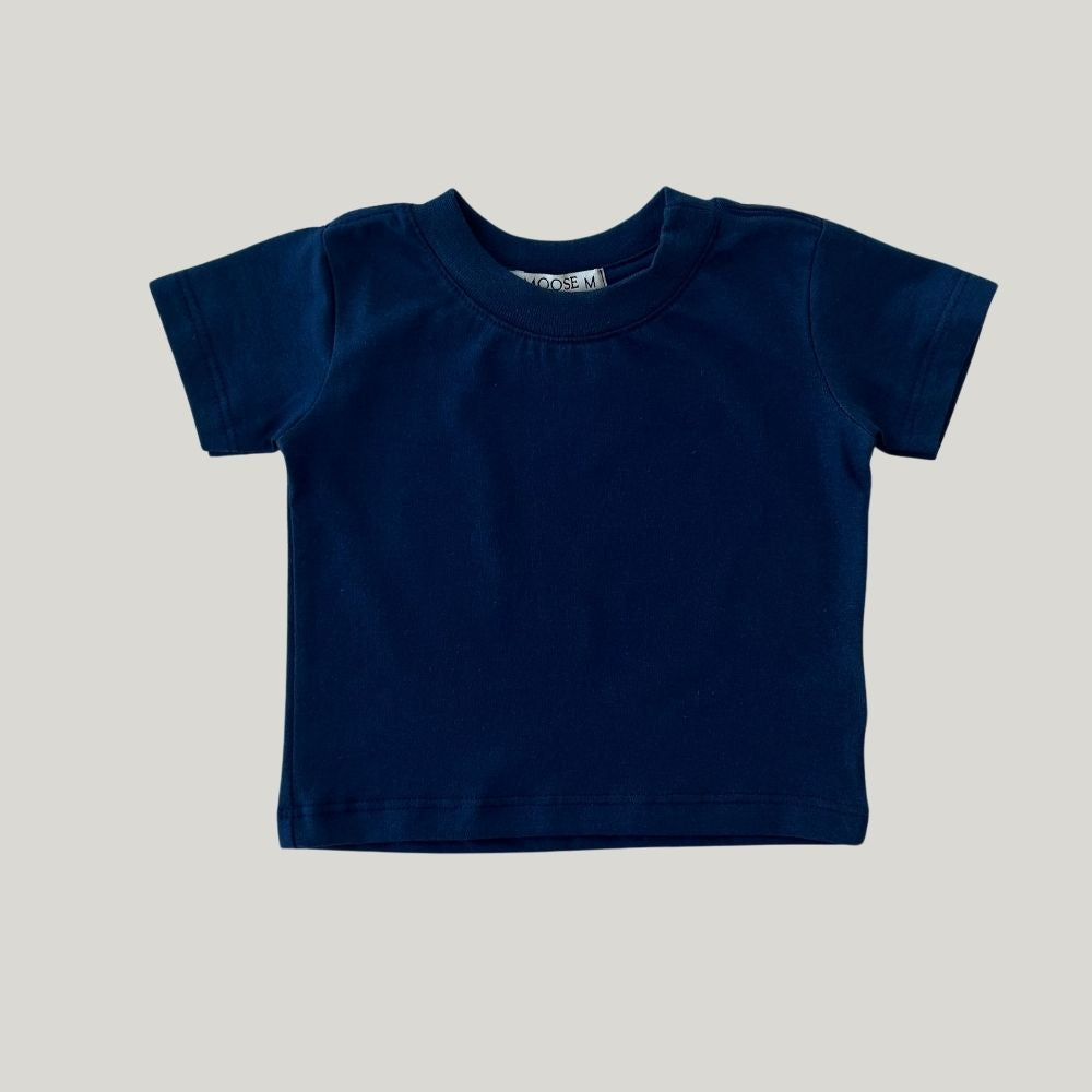 Camisa Bebê Basic Algodão Azul Marinho
