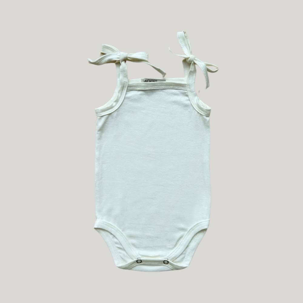 Body Bebê Menina Alcinha Off White