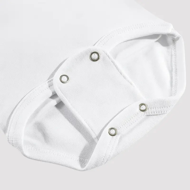 extensor de body em algodão off white para bebê