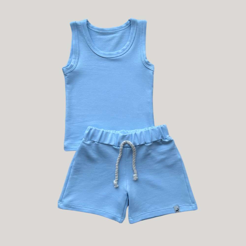 Conjunto Bebê Ollie Verão Azul