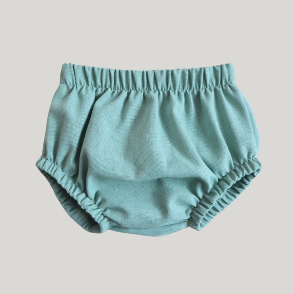 Tapa Fralda Bebê Vintage Linho Verde Menta