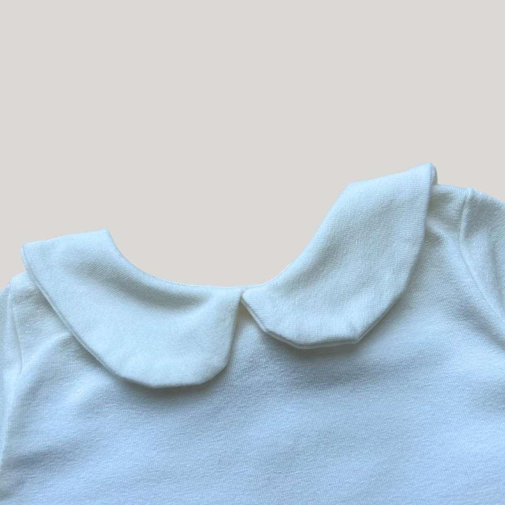 Camisa Bebê Gola Redonda Off White