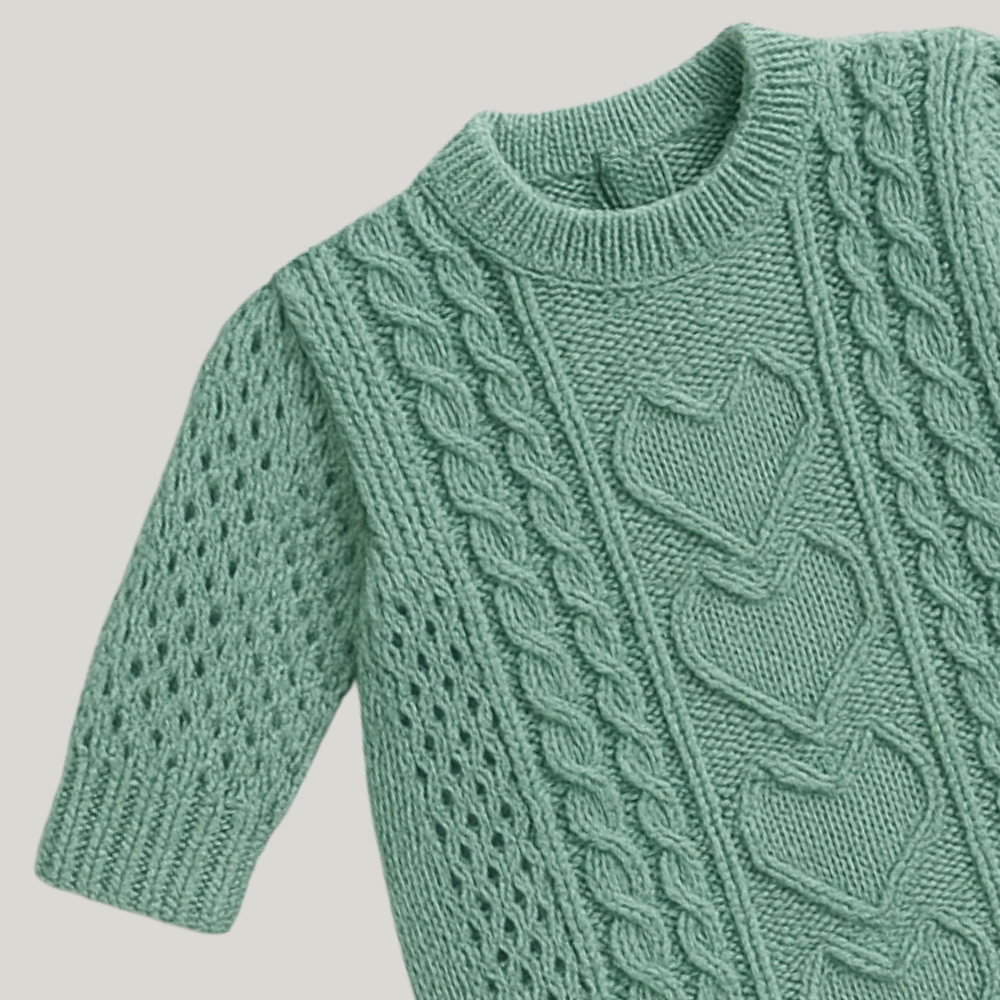 Kit Saída Maternidade Menina Tricot 3 Peças Amour Green