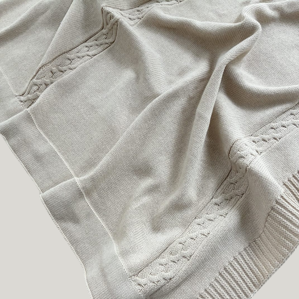 Kit Saída Maternidade Menino Tricot 2 Peças Louis Bege