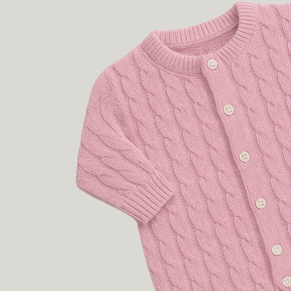 Kit Saída Maternidade Menina Tricot 2 Peças Lawrence Rose