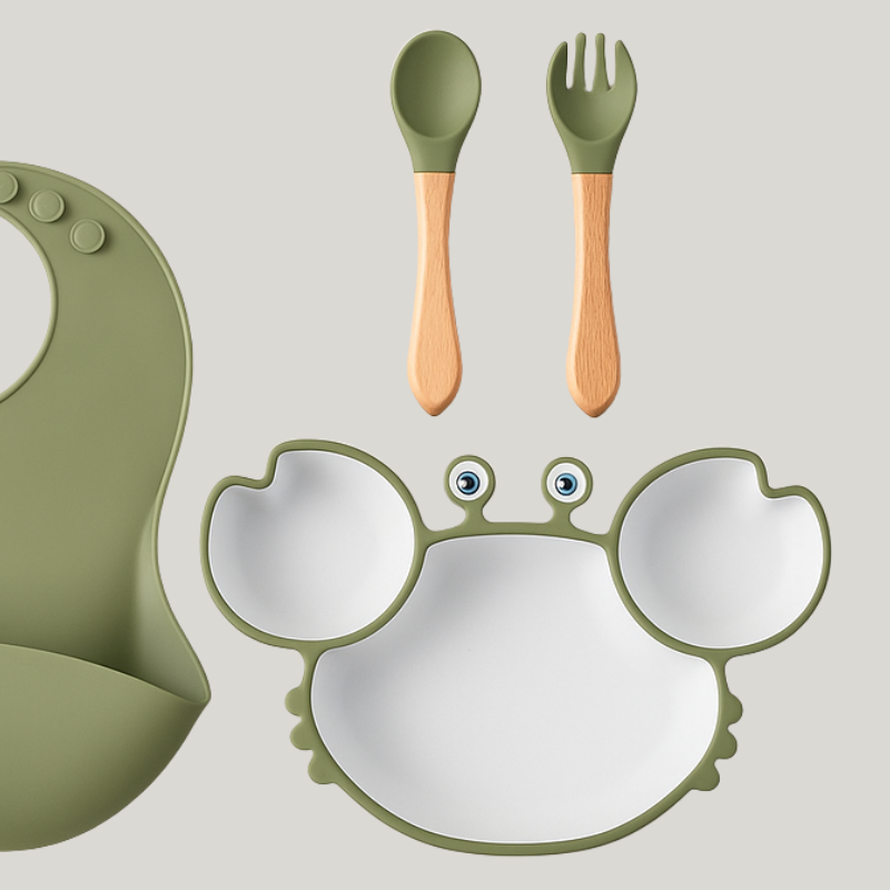 Kit Hora do papa em Silicone Carangueijo Green