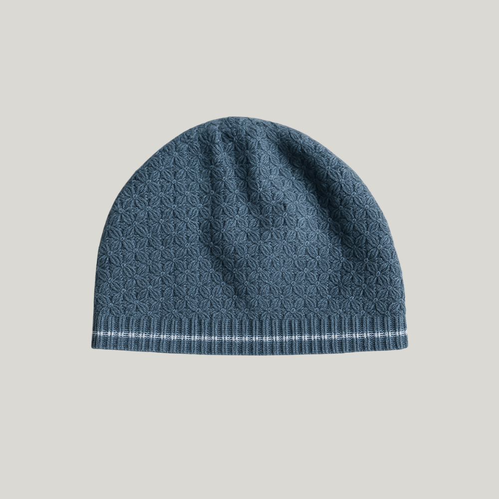 Kit Saída Maternidade Menino Tricot 3 Peças Vicent Blue