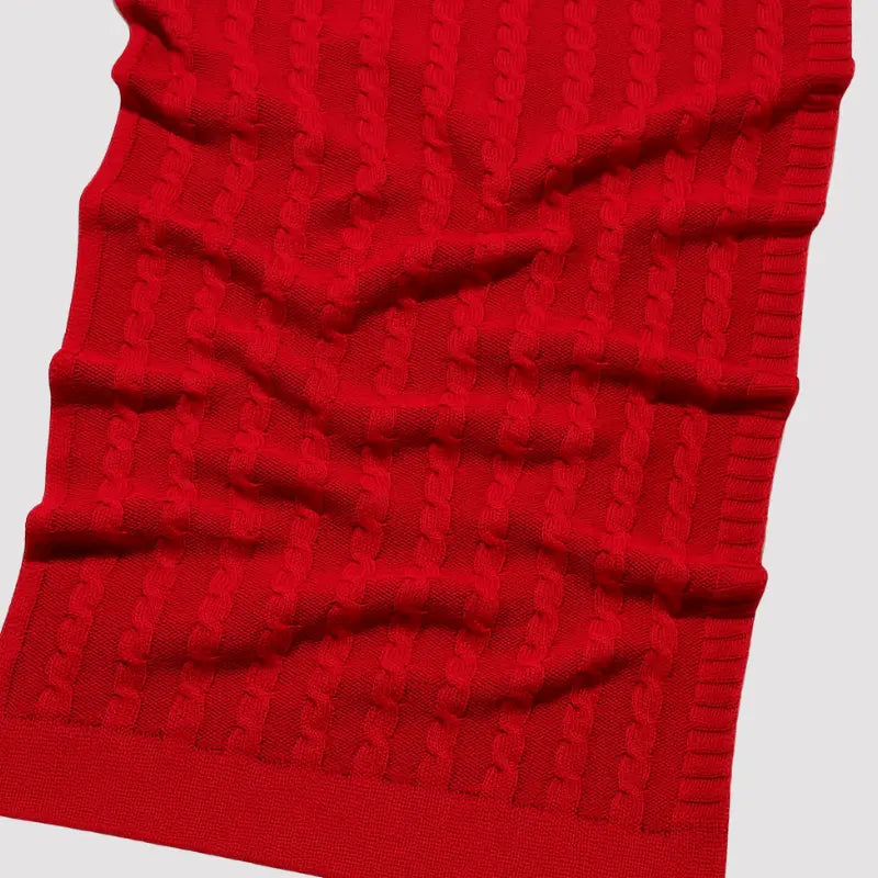 manta bebê quente e macia com textura trançada
