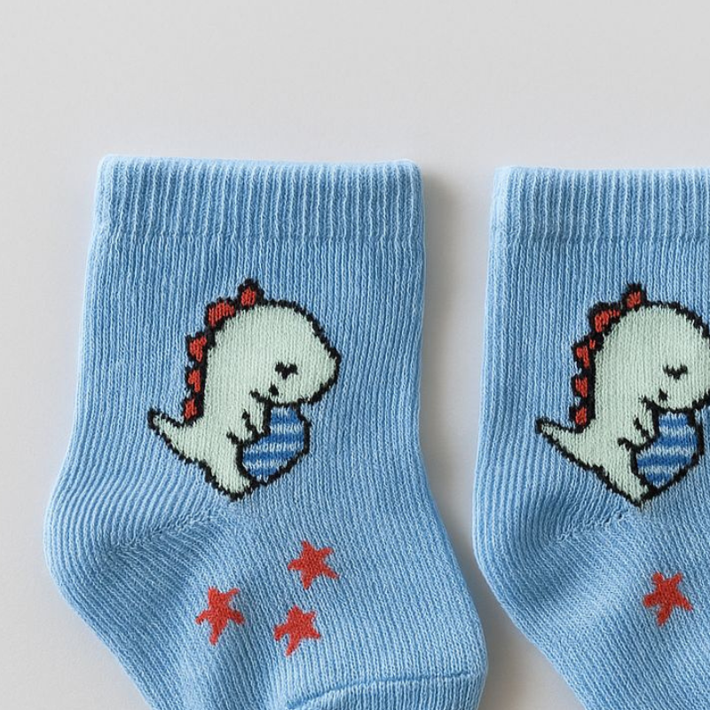 Meia Bebê Dino blue