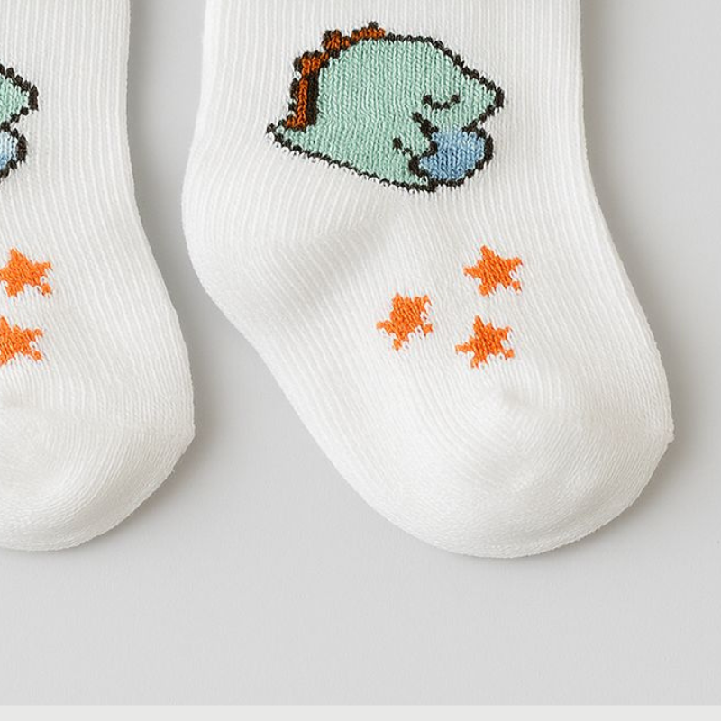 Meia Bebê Dino White