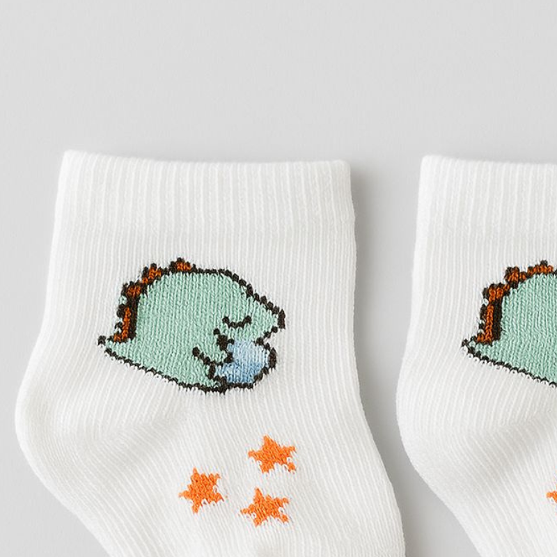 Meia Bebê Dino White