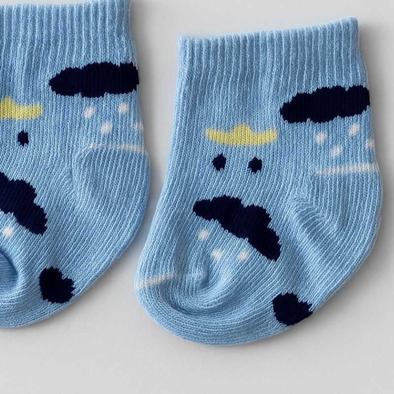 Meia Bebê Cloud Blue