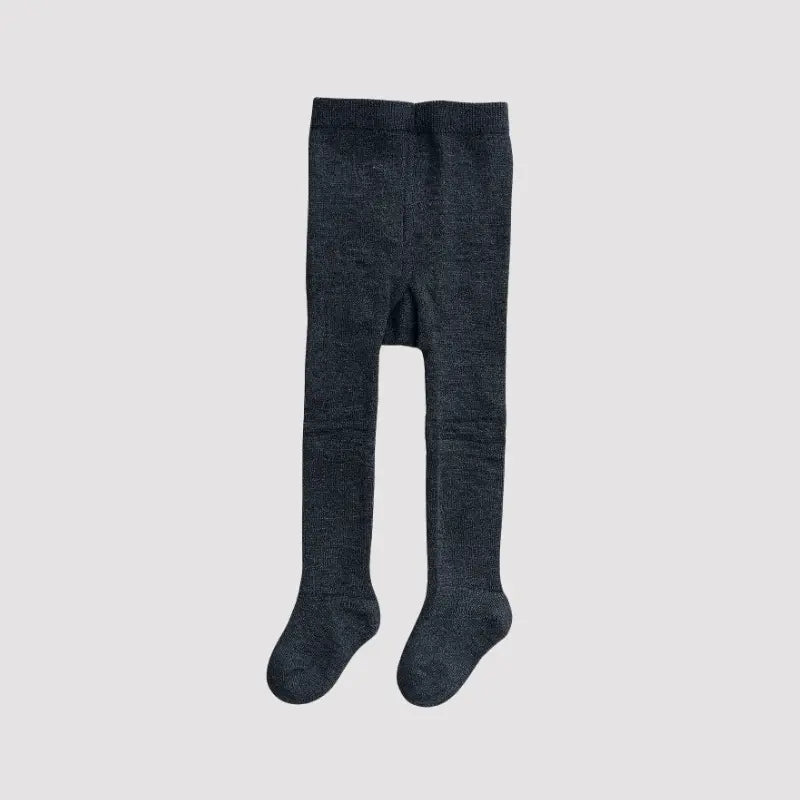 meia calça bebê fio duplo cor chumbo inverno