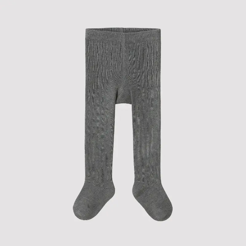 meia calça cinza bebê fio duplo para inverno