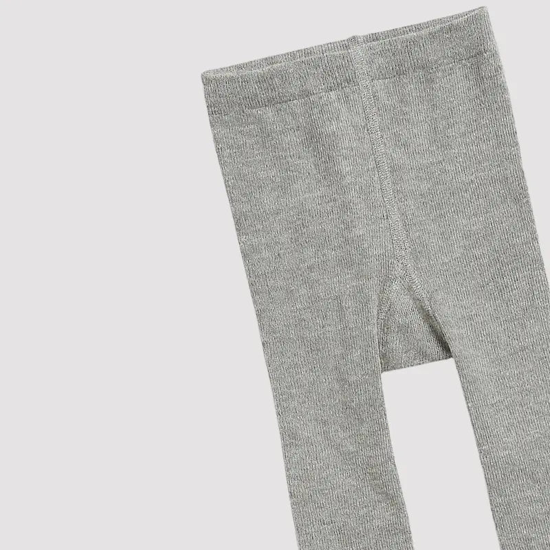 meia calça confortável de inverno cor cinza mescla infantil