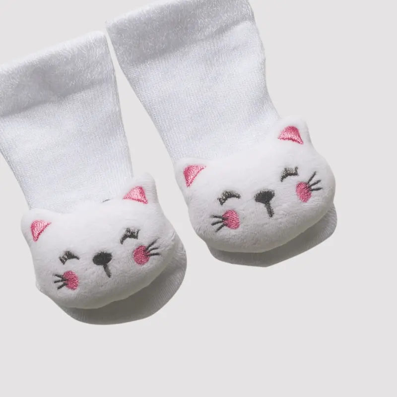 meia sensorial antiderrapante para bebê menina