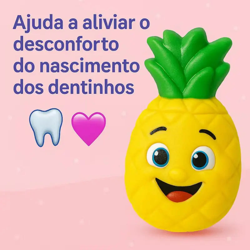 mordedor com chocalho e textura para massagear gengiva