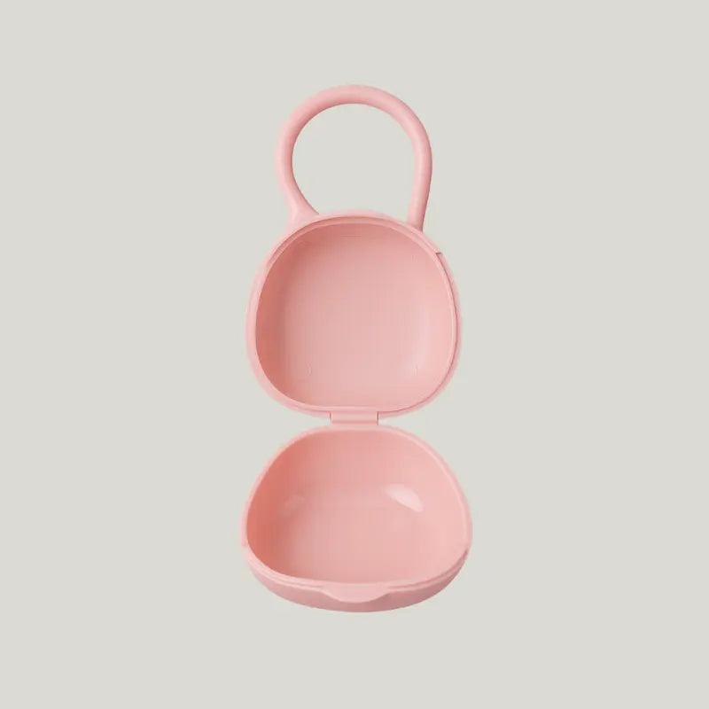 porta chupeta com alca para bebe cor rose