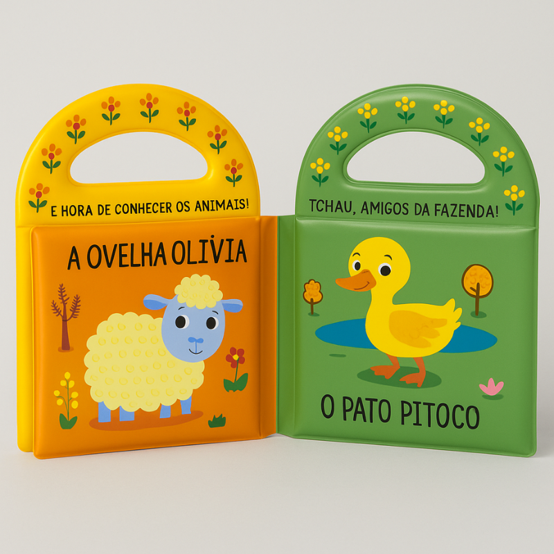 Brinquedo de Banho Anti Stress Animais da Fazenda