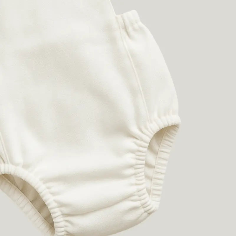 romper bebe confortavel off white para ocasiao especial