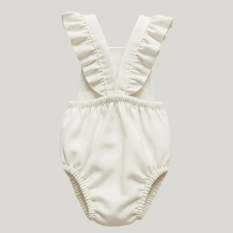 romper bebe confortavel off white para ocasiao especial