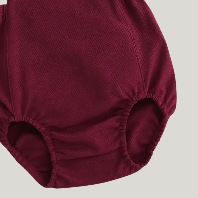 romper de bebê confortável em linho nobre