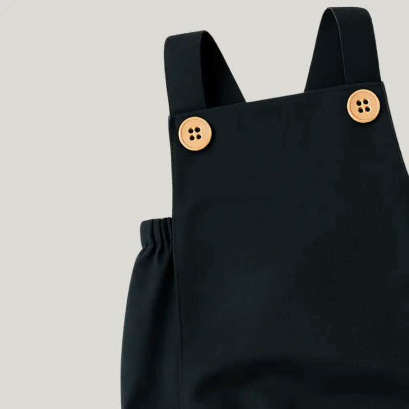 Romper Bebê Tradicional Linho Black