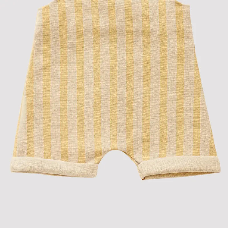 roupa bebê linho amarela beach yellow sofisticada
