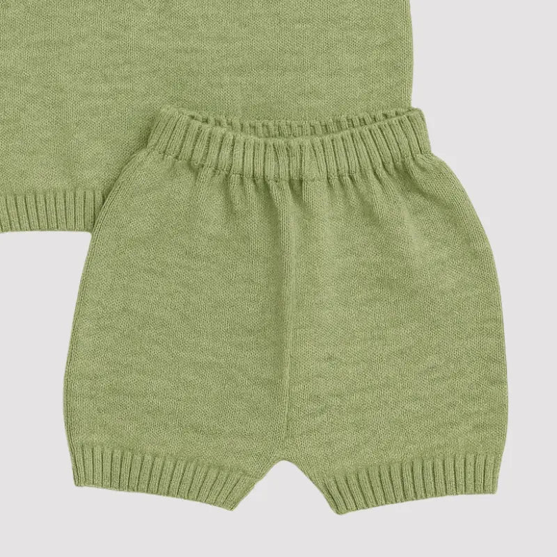 roupa de tricot macia e confortável para bebê menino ou menina