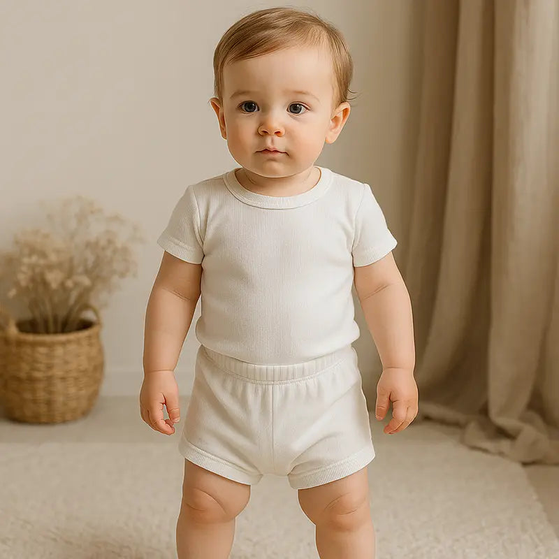 roupa de verão neutra para bebê menina ou menino