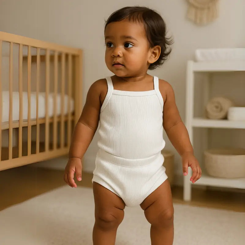 roupa leve estilo beachwear para bebê menina