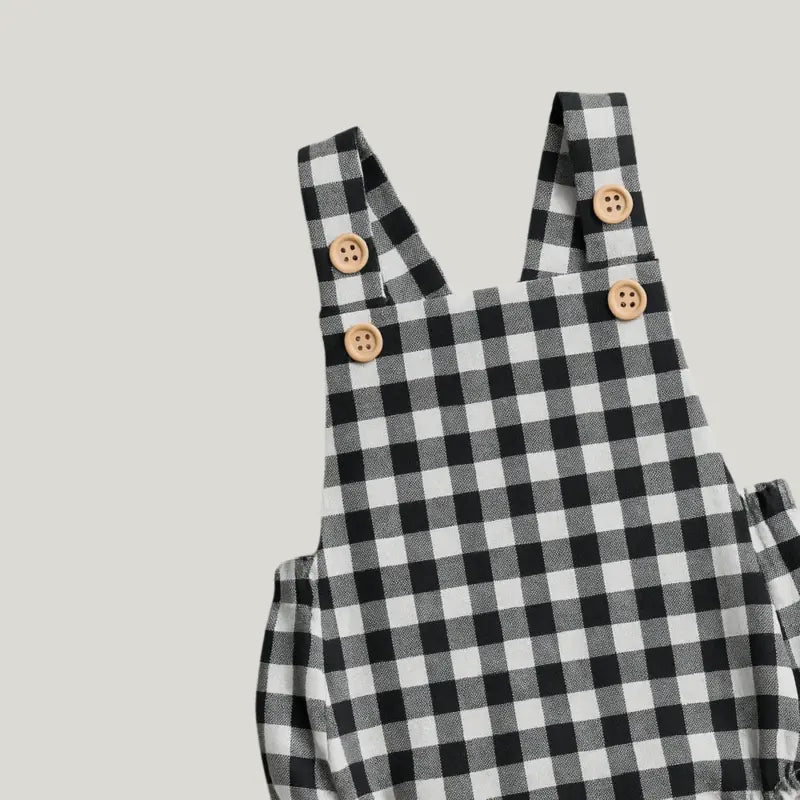 roupa moderna xadrez para bebe unissex